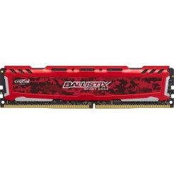 Озу Crucial DDR4 16GB 2400Mhz Ballistix Sport LT Red (BLS16G4D240FSE) (Восстановлено продавцом, 884781)