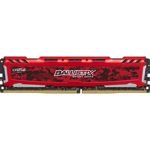 Озу Crucial DDR4 16GB 2400Mhz Ballistix Sport LT Red (BLS16G4D240FSE) (Восстановлено продавцом, 884781) купить в Украине: Киев, Днепр, Харьков, Одесса  | Проверка совместимости, низкая цена, отзывы, характеристики от TELEMART фото