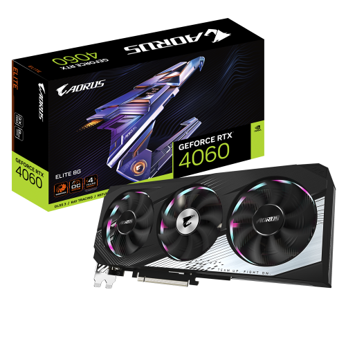 Відеокарта Gigabyte GeForce RTX 4060 AORUS Elite 8192MB (GV-N4060AORUS E-8GD) (Відновлено продавцем, 884795) купити в Україні: Київ, Львів, Хмельницький, Тернопіль, Івано-Франківськ | Перевірка сумісності, низька ціна, відгуки, характеристики від TELEMART фото