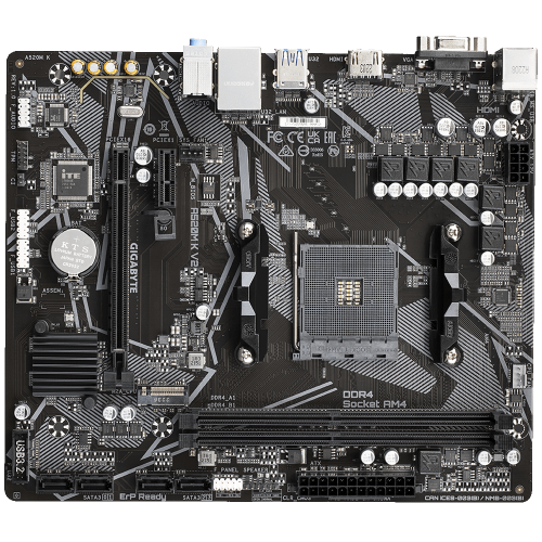 Уцінка материнська плата Gigabyte A520M K V2 (sAM4, AMD A520) (Розкрита упаковка, 884804) купити в Україні: Київ, Львів, Хмельницький, Тернопіль, Івано-Франківськ | Перевірка сумісності, низька ціна, відгуки, характеристики від TELEMART фото