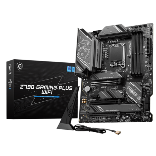 Уцінка материнська плата MSI Z790 GAMING PLUS WIFI (s1700, Intel Z790) (Сліди використання, 884806) купити в Україні: Київ, Львів, Хмельницький, Тернопіль, Івано-Франківськ | Перевірка сумісності, низька ціна, відгуки, характеристики від TELEMART фото