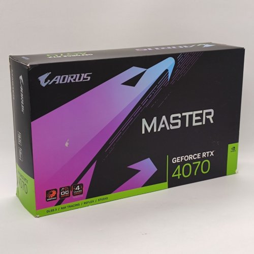 Відеокарта Gigabyte GeForce RTX 4070 MASTER 12228MB (GV-N4070AORUS M-12GD) (Відновлено продавцем, 884807) купити в Україні: Київ, Львів, Хмельницький, Тернопіль, Івано-Франківськ | Перевірка сумісності, низька ціна, відгуки, характеристики від TELEMART фото