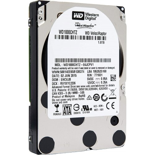 Жорсткий диск Western Digital VelociRaptor 1TB 64MB 10000RPM 2.5" з перехідником 3.5" (WD1000CHTZ) купити в Україні: Київ, Львів, Хмельницький, Тернопіль, Івано-Франківськ | Перевірка сумісності, низька ціна, відгуки, характеристики від TELEMART фото