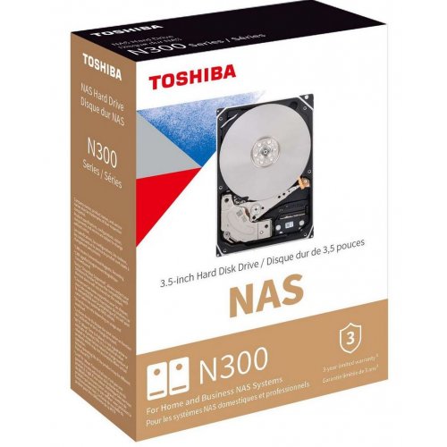 Жесткий диск Toshiba N300 6TB 512MB 7200RPM 3.5" (MN10ADA600S) купить в Украине: Киев, Днепр, Харьков, Одесса  | Проверка совместимости, низкая цена, отзывы, характеристики от TELEMART фото