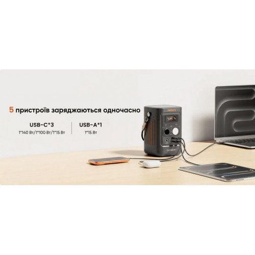 Зарядна станція Jackery Explorer 300D 288Wh (21-0001-000356) купити в Україні: Київ, Львів, Хмельницький, Тернопіль, Івано-Франківськ | Низька ціна, відгуки, характеристики від TELEMART фото