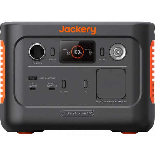 Зарядна станція Jackery Explorer 240 V2 256Wh (21-0001-000213) купити в Україні: Київ, Львів, Хмельницький, Тернопіль, Івано-Франківськ | Низька ціна, відгуки, характеристики від TELEMART фото