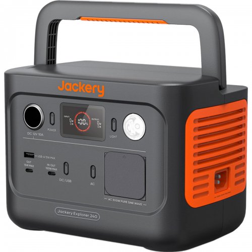 Зарядна станція Jackery Explorer 240 V2 256Wh (21-0001-000213) купити в Україні: Київ, Львів, Хмельницький, Тернопіль, Івано-Франківськ | Низька ціна, відгуки, характеристики від TELEMART фото