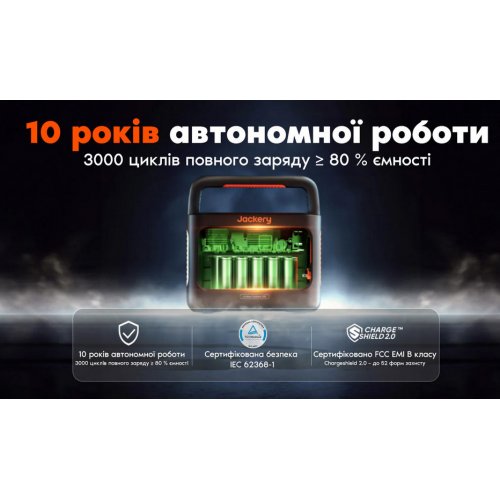 Зарядна станція Jackery Explorer 240 V2 256Wh (21-0001-000213) купити в Україні: Київ, Львів, Хмельницький, Тернопіль, Івано-Франківськ | Низька ціна, відгуки, характеристики від TELEMART фото