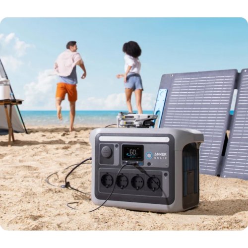 Зарядна станція Anker Solix C1000X 1800W 1056Wh (A1761311/A17613Z1) купити в Україні: Київ, Львів, Хмельницький, Тернопіль, Івано-Франківськ | Низька ціна, відгуки, характеристики від TELEMART фото