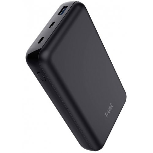 Powerbank Trust Laro 20000mAh 100W (25240) Black купить в Украине: Киев, Днепр, Харьков, Одесса  | Низкая цена, отзывы, характеристики от TELEMART фото