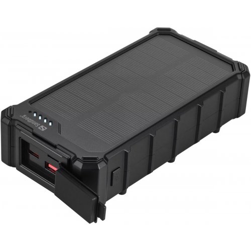 Powerbank Sandberg Solar CampLED 20000mAh 22.5W (421-24) купити в Україні: Київ, Львів, Хмельницький, Тернопіль, Івано-Франківськ | Низька ціна, відгуки, характеристики від TELEMART фото