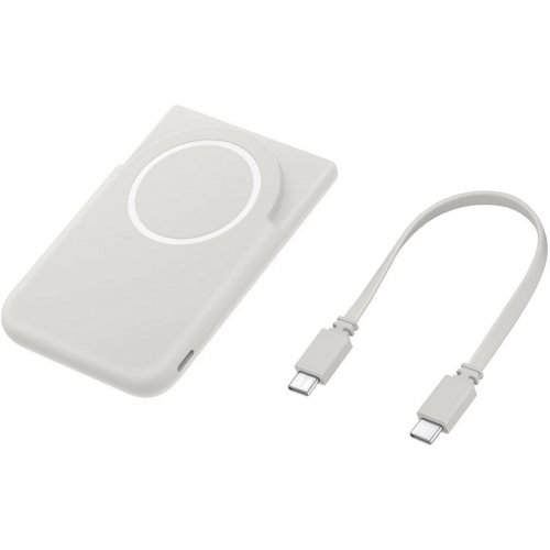 Powerbank Samsung Magnet Wireless 5000mAh 20W (EB-U2500XJEGWW) Grey купити в Україні: Київ, Львів, Хмельницький, Тернопіль, Івано-Франківськ | Низька ціна, відгуки, характеристики від TELEMART фото