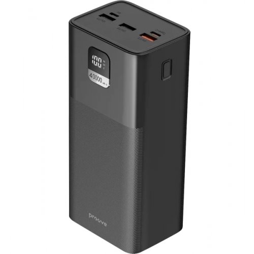 Powerbank Proove Giant Lite 40000mAh 22.5W (PBGI20312201) Black купить в Украине: Киев, Днепр, Харьков, Одесса  | Низкая цена, отзывы, характеристики от TELEMART фото