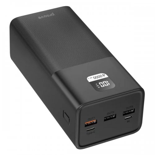 Powerbank Proove Giant 40000mAh 100W (PBGI99320001) Black купити в Україні: Київ, Львів, Хмельницький, Тернопіль, Івано-Франківськ | Низька ціна, відгуки, характеристики від TELEMART фото