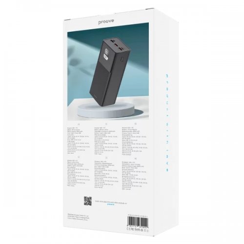 Powerbank Proove Giant 40000mAh 100W (PBGI99320001) Black купити в Україні: Київ, Львів, Хмельницький, Тернопіль, Івано-Франківськ | Низька ціна, відгуки, характеристики від TELEMART фото