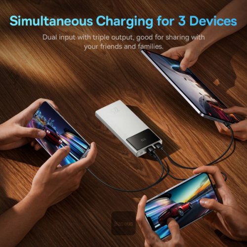 Powerbank Baseus Star Lord 10000mAh 22.5W (PPXJ100002) White купить в Украине: Киев, Днепр, Харьков, Одесса  | Низкая цена, отзывы, характеристики от TELEMART фото