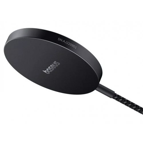 Беспроводное зарядное устройство Baseus Simple Mini4 Air Magnetic Wireless 15W (P10278200111-00) Black купить в Украине: Киев, Днепр, Харьков, Одесса  | Низкая цена, отзывы, характеристики от TELEMART фото
