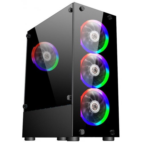 Корпус 1stPlayer Rainbow V2-A-4R1 Color LED без БЖ Black (Відновлено продавцем, 885251) купити в Україні: Київ, Львів, Хмельницький, Тернопіль, Івано-Франківськ | Перевірка сумісності, низька ціна, відгуки, характеристики від TELEMART фото