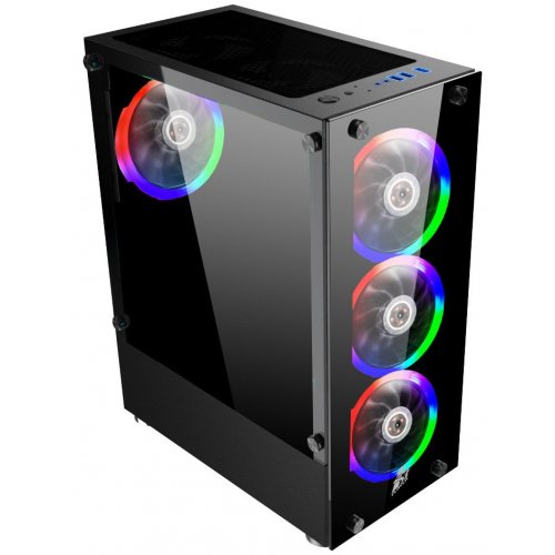 Корпус 1stPlayer Rainbow V2-A-4R1 Color LED без БЖ Black (Відновлено продавцем, 885251) купити в Україні: Київ, Львів, Хмельницький, Тернопіль, Івано-Франківськ | Перевірка сумісності, низька ціна, відгуки, характеристики від TELEMART фото