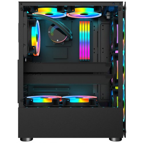 Корпус 1stPlayer Rainbow V2-A-4R1 Color LED без БЖ Black (Відновлено продавцем, 885251) купити в Україні: Київ, Львів, Хмельницький, Тернопіль, Івано-Франківськ | Перевірка сумісності, низька ціна, відгуки, характеристики від TELEMART фото