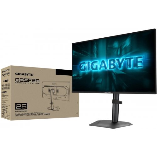 Уцінка монітор Gigabyte 24.5" G25F2A Black (Пошкоджено пакування, 885256) купити в Україні: Київ, Львів, Хмельницький, Тернопіль, Івано-Франківськ | Низька ціна, відгуки, характеристики від TELEMART фото