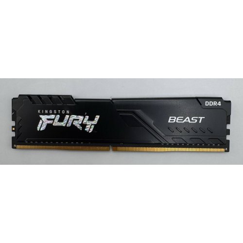 Озу Kingston DDR4 8GB 2666Mhz FURY Beast Black (KF426C16BB/8) (Восстановлено продавцом, 885359) купить в Украине: Киев, Днепр, Харьков, Одесса  | Проверка совместимости, низкая цена, отзывы, характеристики от TELEMART фото