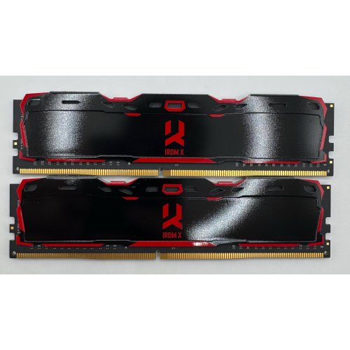 Озп GoodRAM DDR4 16GB (2x8GB) 3200Mhz Iridium X Black (IR-X3200D464L16SA/16GDC) (Відновлено продавцем, 885370) купити в Україні: Київ, Львів, Хмельницький, Тернопіль, Івано-Франківськ | Перевірка сумісності, низька ціна, відгуки, характеристики від TELEMART фото