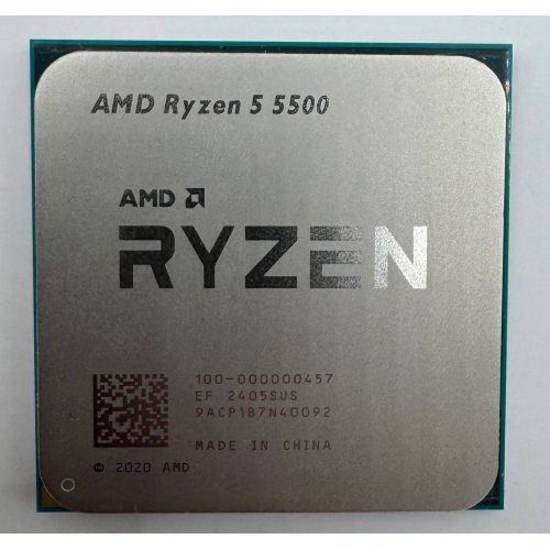 Процесор AMD Ryzen 5 5500 3.6(4.2)GHz 16MB sAM4 Tray (100-000000457) (Відновлено продавцем, 885379) купити в Україні: Київ, Львів, Хмельницький, Тернопіль, Івано-Франківськ | Перевірка сумісності, низька ціна, відгуки, характеристики від TELEMART фото