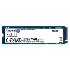 Ssd-диск Kingston NV2 3D NAND 500GB M.2 (2280 PCI-E) NVMe x4 (SNV2S/500G) (Восстановлено продавцом, 885382)