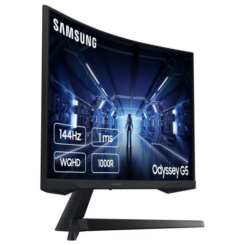 Монитор Samsung 27" Odyssey G5 C27G55TQWI (LC27G55TQWIXCI/LC27G55TQBIXCI) Black (Восстановлено продавцом, 885425) купить в Украине: Киев, Днепр, Харьков, Одесса  | Низкая цена, отзывы, характеристики от TELEMART фото