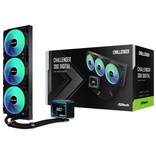 Готова СВО AsRock Challenger 360 Digital Black купити в Україні: Київ, Львів, Хмельницький, Тернопіль, Івано-Франківськ | Перевірка сумісності, низька ціна, відгуки, характеристики від TELEMART фото