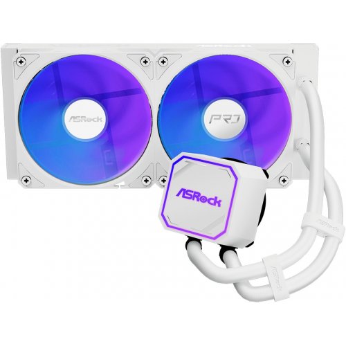 Готовая СВО AsRock Pro 240 ARGB White купить в Украине: Киев, Днепр, Харьков, Одесса  | Проверка совместимости, низкая цена, отзывы, характеристики от TELEMART фото