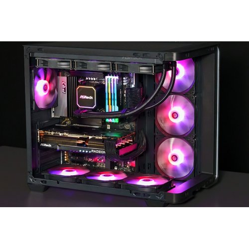 Готовая СВО AsRock Pro 240 ARGB Black купить в Украине: Киев, Днепр, Харьков, Одесса  | Проверка совместимости, низкая цена, отзывы, характеристики от TELEMART фото