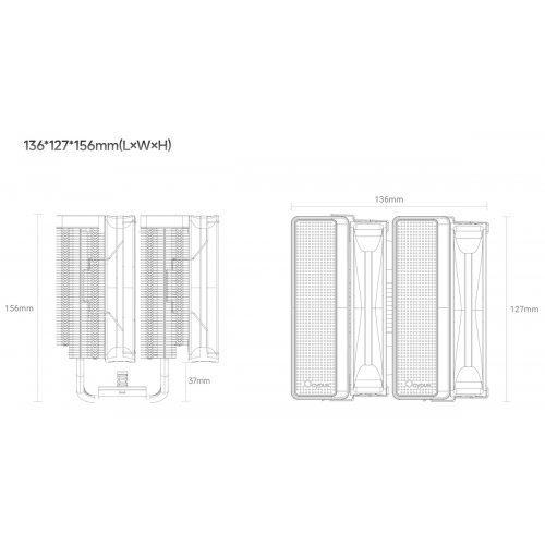 Кулер Ocypus Delta A62 ARGB (DELTA-A62-BK2NAWN00X-GL) Black купити в Україні: Київ, Львів, Хмельницький, Тернопіль, Івано-Франківськ | Перевірка сумісності, низька ціна, відгуки, характеристики від TELEMART фото