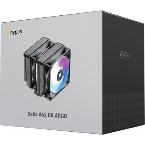 Кулер Ocypus Delta A62 ARGB (DELTA-A62-BK2NAWN00X-GL) Black купити в Україні: Київ, Львів, Хмельницький, Тернопіль, Івано-Франківськ | Перевірка сумісності, низька ціна, відгуки, характеристики від TELEMART фото