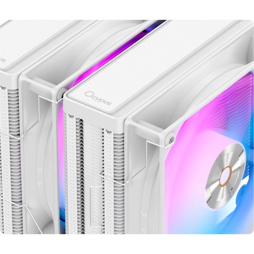 Кулер Ocypus Delta A62 ARGB (DELTA-A62-WH2NAWN00X-GL) White купити в Україні: Київ, Львів, Хмельницький, Тернопіль, Івано-Франківськ | Перевірка сумісності, низька ціна, відгуки, характеристики від TELEMART фото