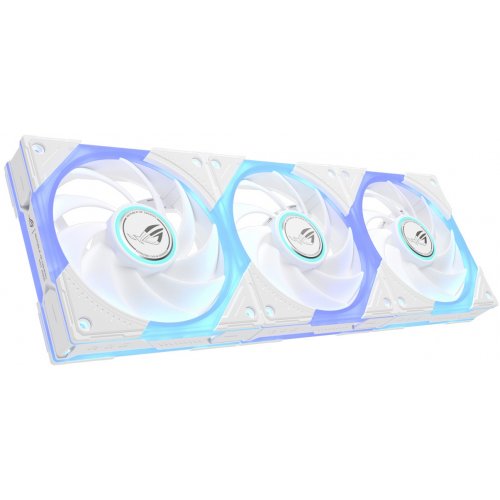 Набір кулерів для корпусу Asus ROG Eurux GR120 ARGB 3 in 1 (90DA00J3-B09020) White купити в Україні: Київ, Львів, Хмельницький, Тернопіль, Івано-Франківськ | Перевірка сумісності, низька ціна, відгуки, характеристики від TELEMART фото
