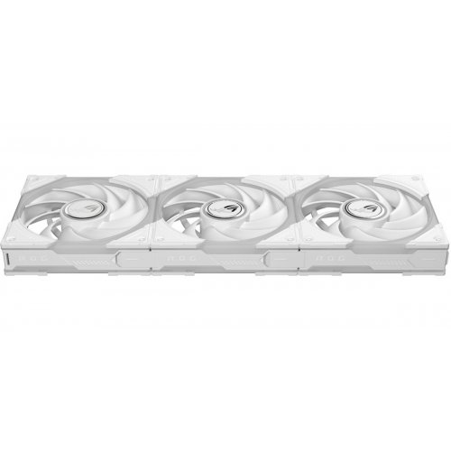 Набір кулерів для корпусу Asus ROG Eurux GR120 ARGB 3 in 1 (90DA00J3-B09020) White купити в Україні: Київ, Львів, Хмельницький, Тернопіль, Івано-Франківськ | Перевірка сумісності, низька ціна, відгуки, характеристики від TELEMART фото