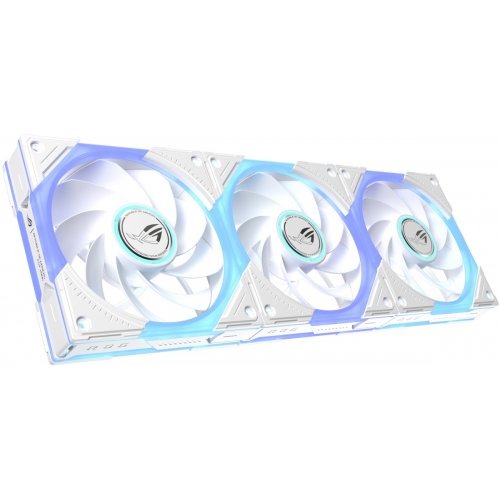 Набор кулеров для корпуса Asus ROG Eurux GR120 ARGB Reverse 3 in 1 (90DA00K3-B09020) White купить в Украине: Киев, Днепр, Харьков, Одесса  | Проверка совместимости, низкая цена, отзывы, характеристики от TELEMART фото
