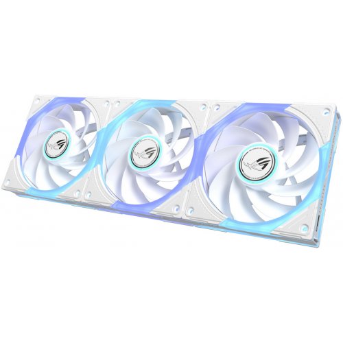 Набор кулеров для корпуса Asus ROG Eurux GR120 ARGB Reverse 3 in 1 (90DA00K3-B09020) White купить в Украине: Киев, Днепр, Харьков, Одесса  | Проверка совместимости, низкая цена, отзывы, характеристики от TELEMART фото