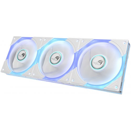 Набор кулеров для корпуса Asus ROG Eurux GR120 ARGB Reverse 3 in 1 (90DA00K3-B09020) White купить в Украине: Киев, Днепр, Харьков, Одесса  | Проверка совместимости, низкая цена, отзывы, характеристики от TELEMART фото