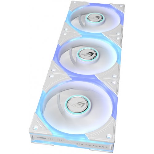 Набор кулеров для корпуса Asus ROG Eurux GR120 ARGB Reverse 3 in 1 (90DA00K3-B09020) White купить в Украине: Киев, Днепр, Харьков, Одесса  | Проверка совместимости, низкая цена, отзывы, характеристики от TELEMART фото