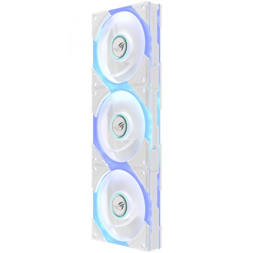 Набор кулеров для корпуса Asus ROG Eurux GR120 ARGB Reverse 3 in 1 (90DA00K3-B09020) White купить в Украине: Киев, Днепр, Харьков, Одесса  | Проверка совместимости, низкая цена, отзывы, характеристики от TELEMART фото