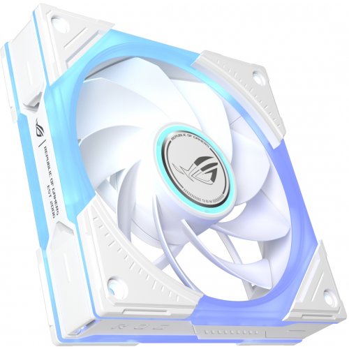 Набор кулеров для корпуса Asus ROG Eurux GR120 ARGB Reverse 3 in 1 (90DA00K3-B09020) White купить в Украине: Киев, Днепр, Харьков, Одесса  | Проверка совместимости, низкая цена, отзывы, характеристики от TELEMART фото
