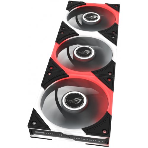 Набор кулеров для корпуса Asus ROG Eurux GR120 ARGB Reverse 3 in 1 (90DA00K0-B09020) Black купить в Украине: Киев, Днепр, Харьков, Одесса  | Проверка совместимости, низкая цена, отзывы, характеристики от TELEMART фото