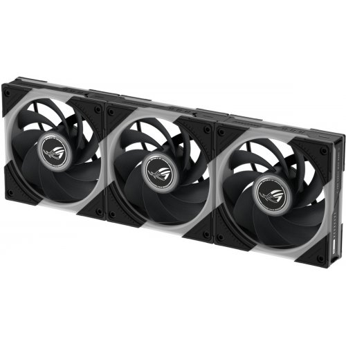 Набор кулеров для корпуса Asus ROG Eurux GR120 ARGB Reverse 3 in 1 (90DA00K0-B09020) Black купить в Украине: Киев, Днепр, Харьков, Одесса  | Проверка совместимости, низкая цена, отзывы, характеристики от TELEMART фото