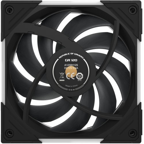 Набор кулеров для корпуса Asus ROG Eurux GR120 ARGB Reverse 3 in 1 (90DA00K0-B09020) Black купить в Украине: Киев, Днепр, Харьков, Одесса  | Проверка совместимости, низкая цена, отзывы, характеристики от TELEMART фото