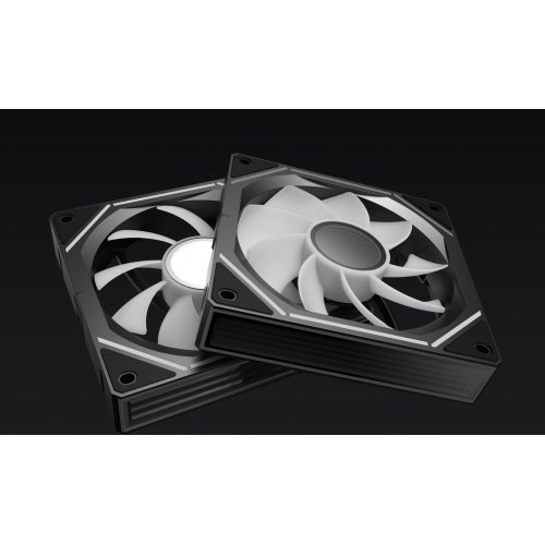 Кулер для корпуса Ocypus Gamma F12 UNI Reverse Blade ARGB (GAMMA-F12-BK1AM01U-GL) Black купить в Украине: Киев, Днепр, Харьков, Одесса  | Проверка совместимости, низкая цена, отзывы, характеристики от TELEMART фото