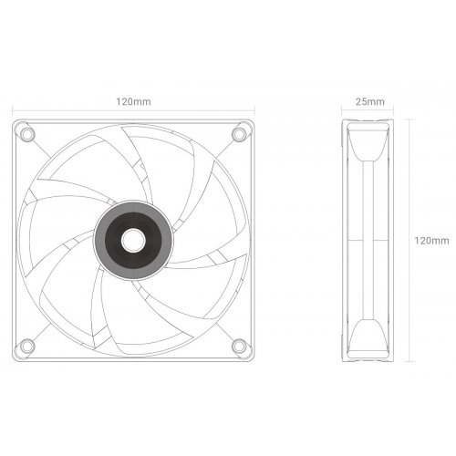 Набор кулеров для корпуса Ocypus Delta F12 ARGB 3 in 1 (DELTA-F12-BK3AM00X-GL) Black купить в Украине: Киев, Днепр, Харьков, Одесса  | Проверка совместимости, низкая цена, отзывы, характеристики от TELEMART фото
