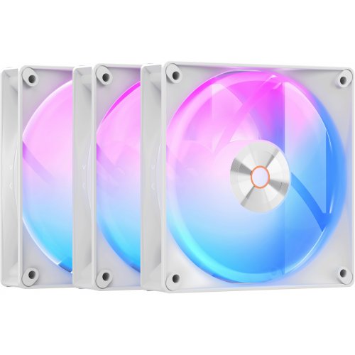 Набор кулеров для корпуса Ocypus Delta F12 ARGB 3 in 1 (DELTA-F12-WH3AM00X-GL) White купить в Украине: Киев, Днепр, Харьков, Одесса  | Проверка совместимости, низкая цена, отзывы, характеристики от TELEMART фото